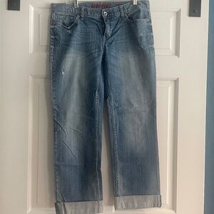 Banana Republic Boyfriend Jean Medium Wash Cropped - Size 10